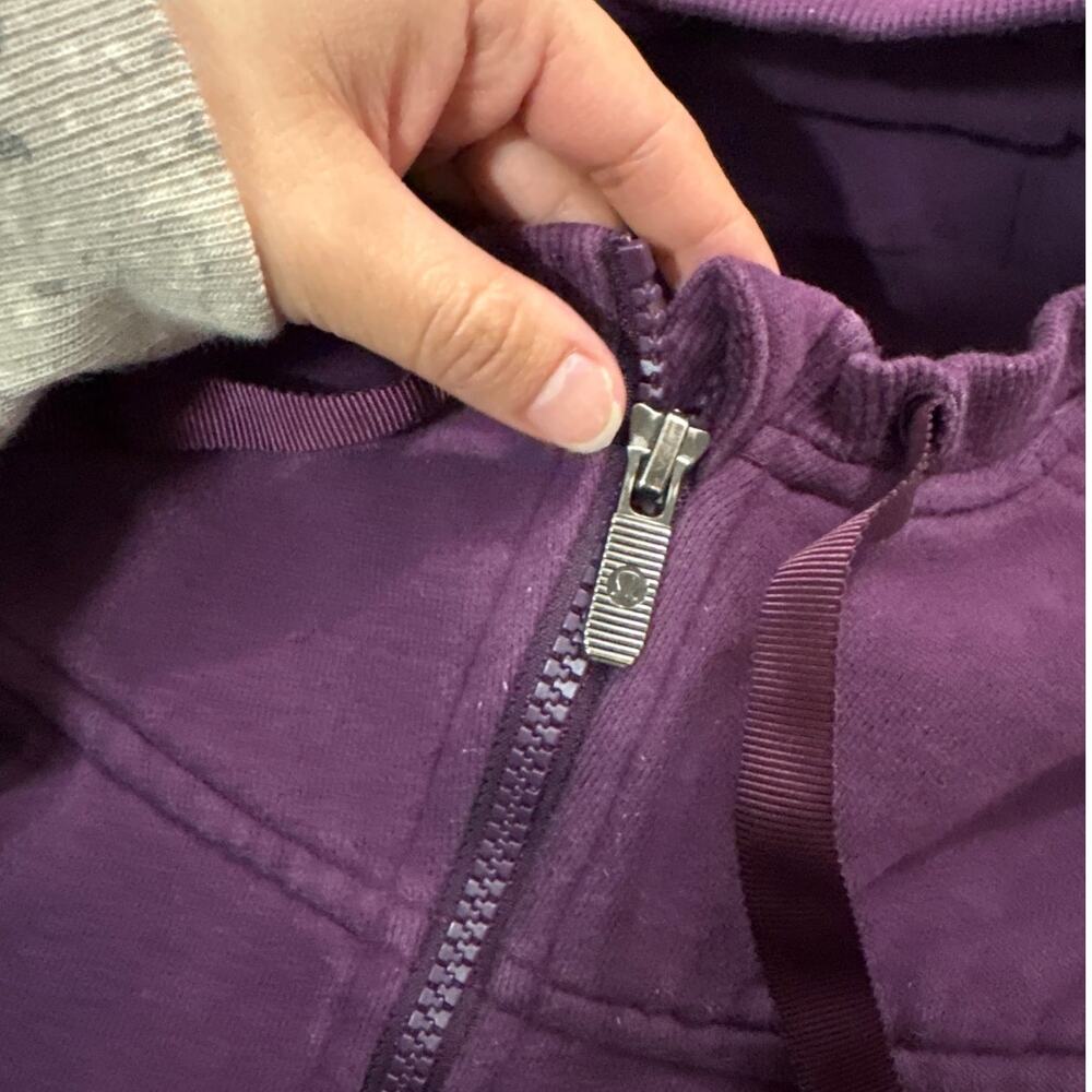 Lululemon Women’s 6 Fleece Please Hoodie Darkest Magenta Gym Athleisure Outdoors - Picture 4 of 11